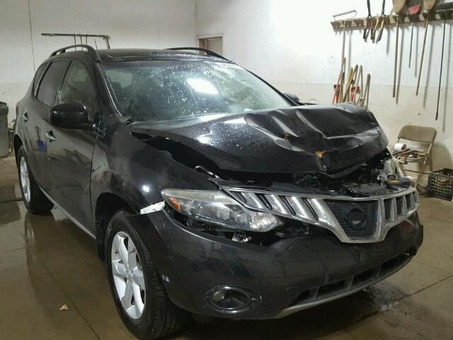 JN8AZ18W49W133819 - 2009 NISSAN MURANO BLACK photo 1