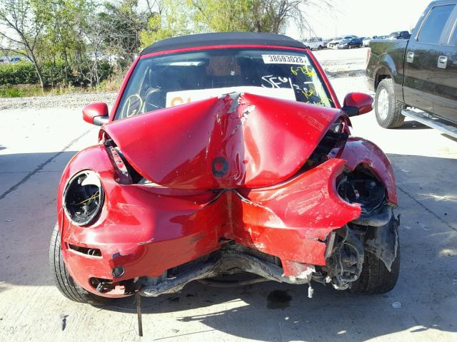 3VWPG31Y38M409454 - 2008 VOLKSWAGEN NEW BEETLE წითელი ფოტო 9