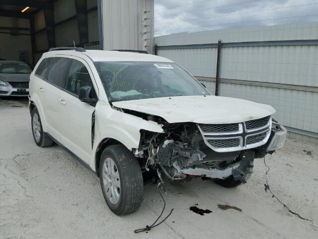 3C4PDCAB0GT114548 - 2016 DODGE JOURNEY SE WHITE photo 1