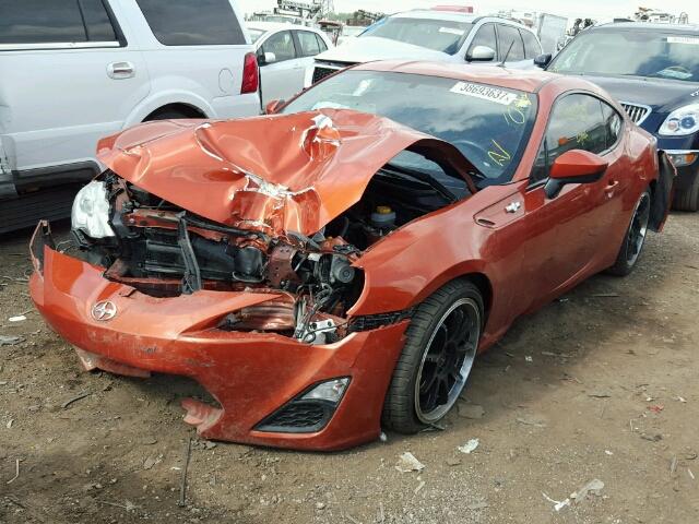 JF1ZNAA14D1710658 - 2013 SCION FRS ORANGE photo 2