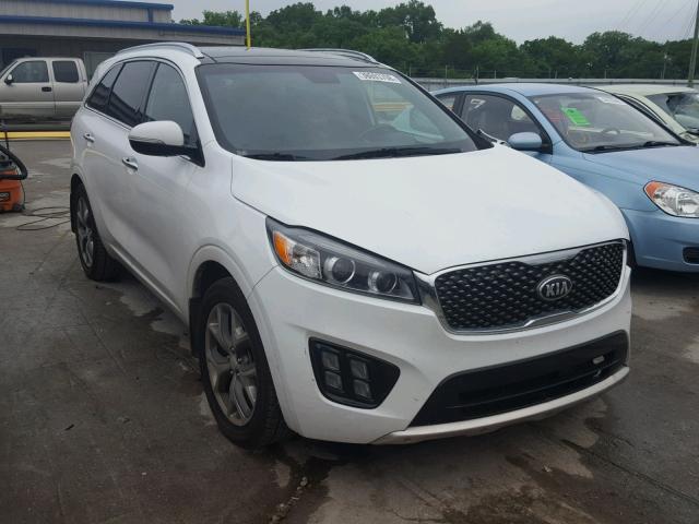 5XYPK4A14GG007917 - 2016 KIA SORENTO SX WHITE photo 1