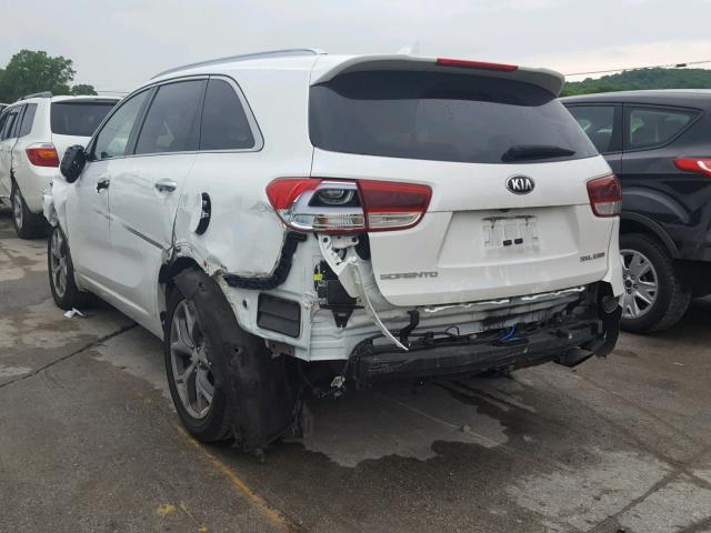 5XYPK4A14GG007917 - 2016 KIA SORENTO SX WHITE photo 3