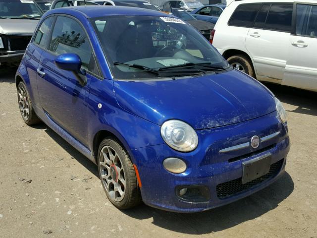 3C3CFFBR5CT126957 - 2012 FIAT 500 SPORT BLUE photo 1