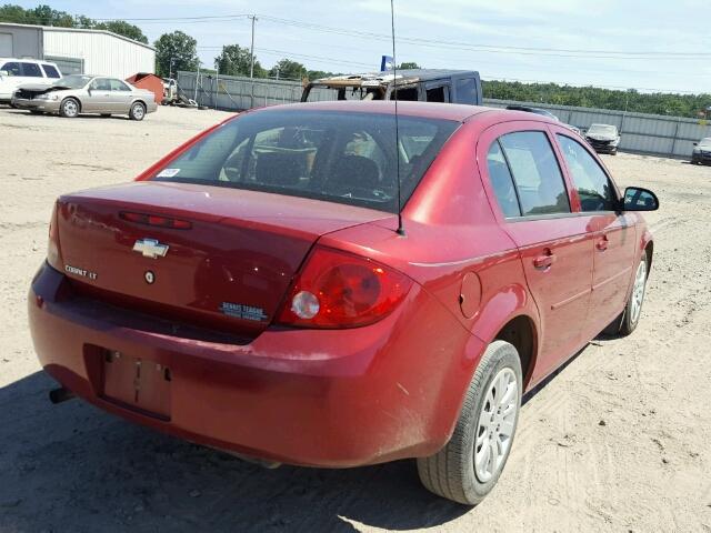 1G1AD5F51A7207135 - 2010 CHEVROLET COBALT 1LT RED photo 4