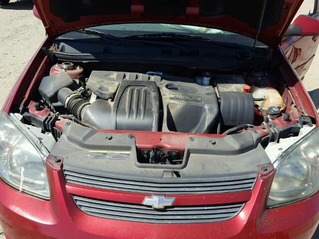 1G1AD5F51A7207135 - 2010 CHEVROLET COBALT 1LT RED photo 7