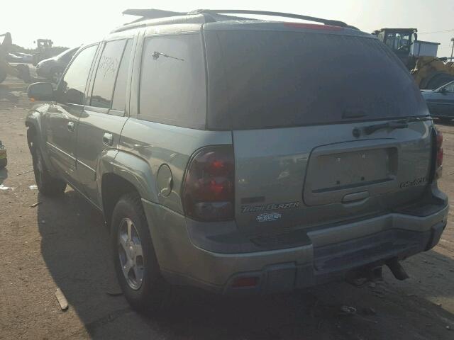 1GNDT13SX32145865 - 2003 CHEVROLET TRAILBLAZE GREEN photo 3