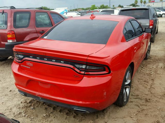 2C3CDXCT7FH927523 - 2015 DODGE CHARGER R/ RED photo 4