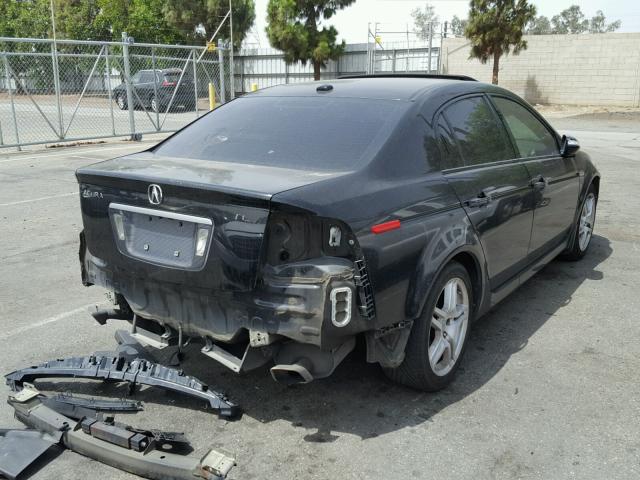 19UUA66288A047424 - 2008 ACURA TL BLACK photo 4