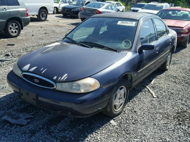 3FAFP66L8WM128623 - 1998 FORD CONTOUR LX BLUE photo 2