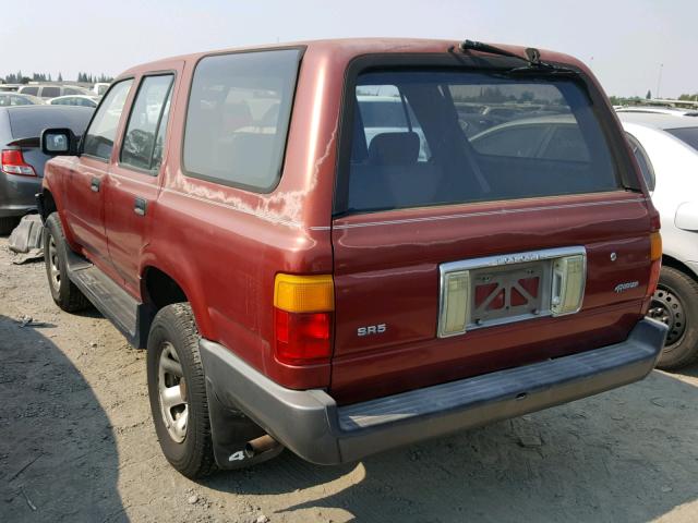 JT3RN37W1M0008025 - 1991 TOYOTA 4RUNNER RN RED photo 3