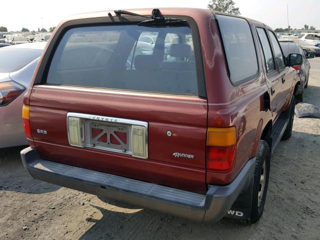 JT3RN37W1M0008025 - 1991 TOYOTA 4RUNNER RN RED photo 4