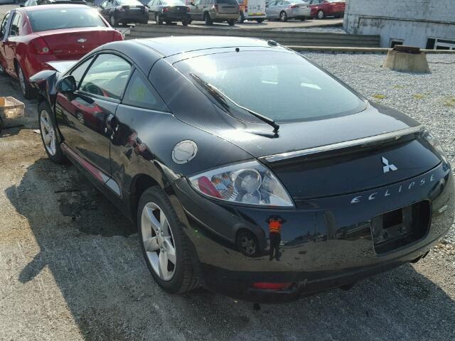 4A3AK24F78E007872 - 2008 MITSUBISHI ECLIPSE GS BLACK photo 3