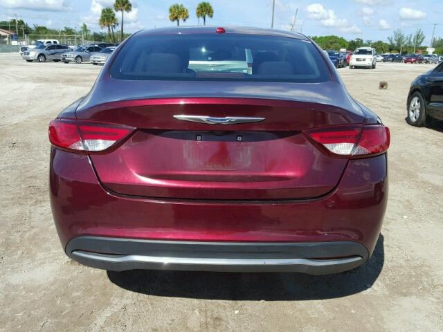 1C3CCCAB6FN594146 - 2015 CHRYSLER 200 LIMITE RED photo 9