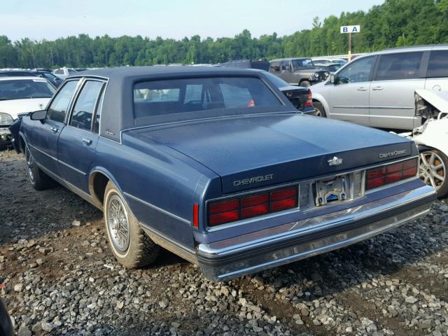 1G1BU54E0LR109146 - 1990 CHEVROLET CAPRICE CL Mavi fotoğraf 3
