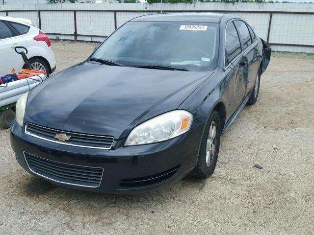 2G1WF5EK8B1120905 - 2011 CHEVROLET IMPALA LS BLACK photo 2