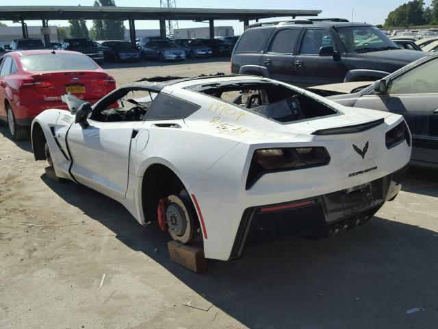 1G1YD2D74G5114678 - 2016 CHEVROLET CORVETTE S WHITE photo 3