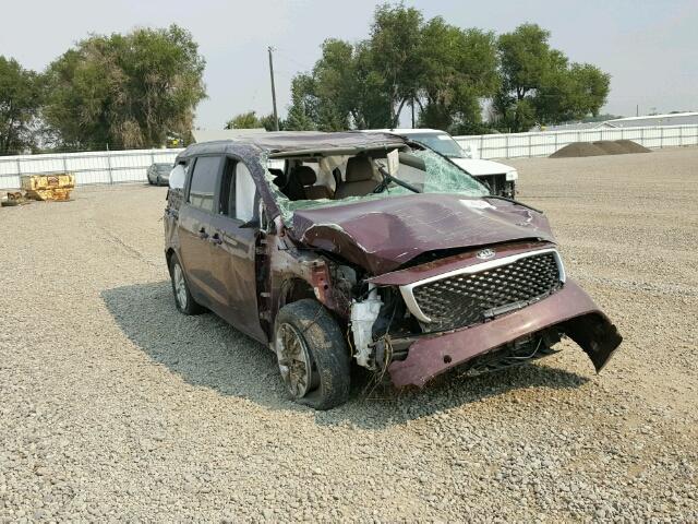 KNDMB5C10F6067751 - 2015 KIA SEDONA LX MAROON photo 1