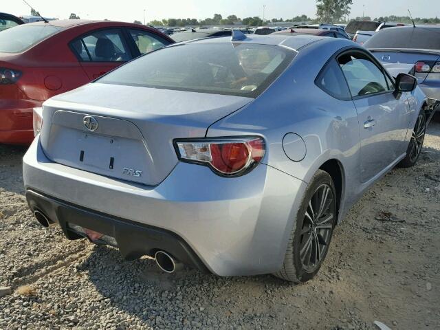 JF1ZNAA10F9704246 - 2015 TOYOTA SCION FR-S ვერცხლისფერი ფოტო 4