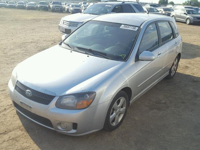 KNAFE161385012849 - 2008 KIA SPECTRA5 5 SILVER photo 2