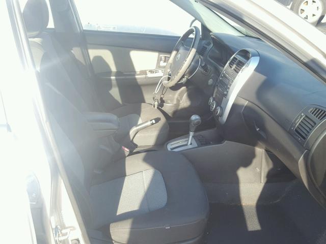 KNAFE161385012849 - 2008 KIA SPECTRA5 5 SILVER photo 5