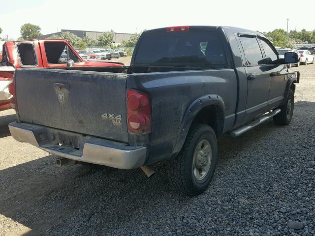 3D7KS29D87G700543 - 2007 DODGE RAM 2500 BLACK photo 4