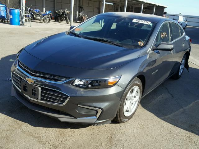 1G1ZB5STXHF292795 - 2017 CHEVROLET MALIBU LS გრაფიტი ფოტო 2