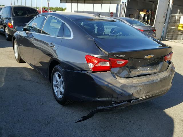 1G1ZB5STXHF292795 - 2017 CHEVROLET MALIBU LS გრაფიტი ფოტო 3