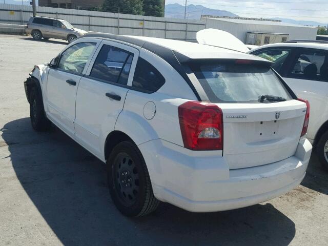 1B3HB48B77D304537 - 2007 DODGE CALIBER SX WHITE photo 3