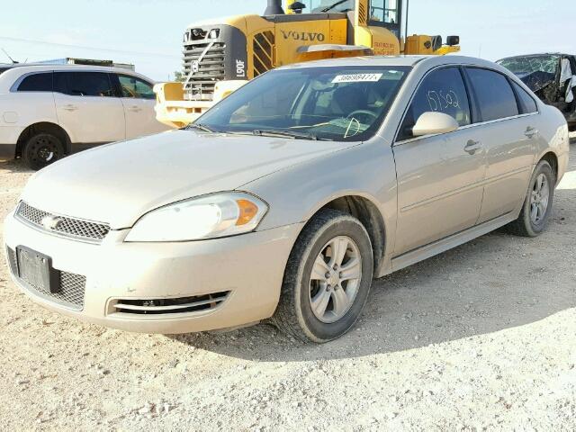 2G1WA5E34C1174095 - 2012 CHEVROLET IMPALA LS GOLD photo 2