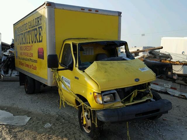 1FDWE37LXWHA97453 - 1998 FORD ECONOLINE YELLOW photo 1