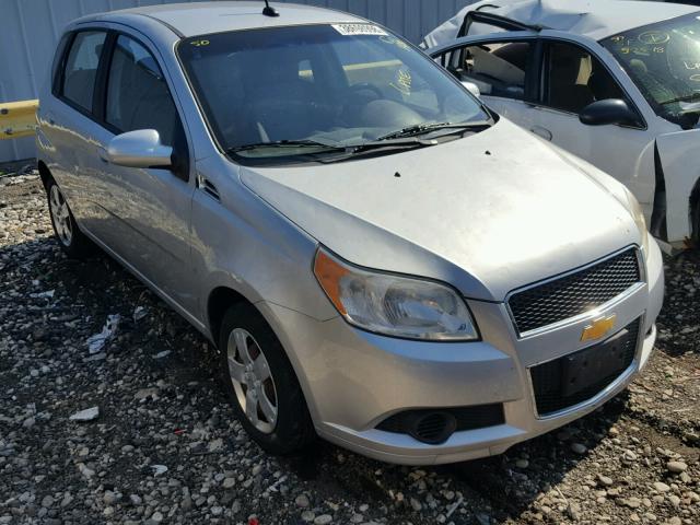 KL1TD66E59B385118 - 2009 CHEVROLET AVEO LS SILVER photo 1