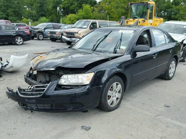 5NPET46C19H436992 - 2009 HYUNDAI SONATA GLS BLACK photo 2