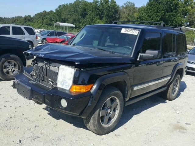 1J8HH48K86C174357 - 2006 JEEP COMMANDER BLACK photo 2