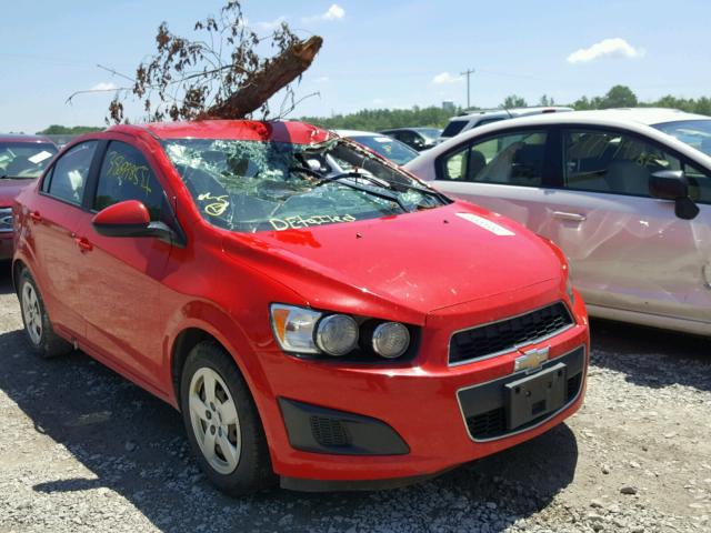 1G1JB5SH7E4209808 - 2014 CHEVROLET SONIC LS RED photo 1