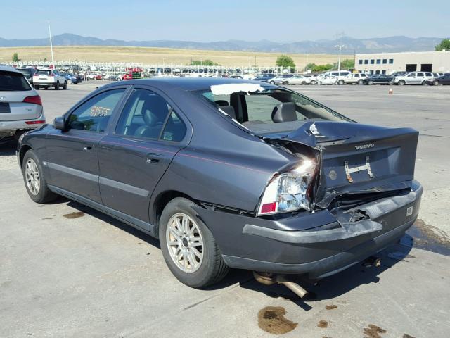 YV1RS61T942340989 - 2004 VOLVO S60 GRAY photo 3