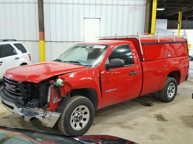 1GTPCTEX2AZ194850 - 2010 GMC SIERRA C15 RED photo 2