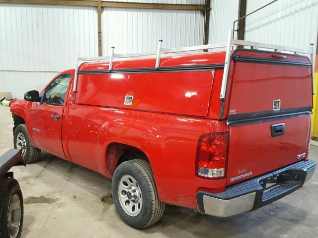 1GTPCTEX2AZ194850 - 2010 GMC SIERRA C15 RED photo 3