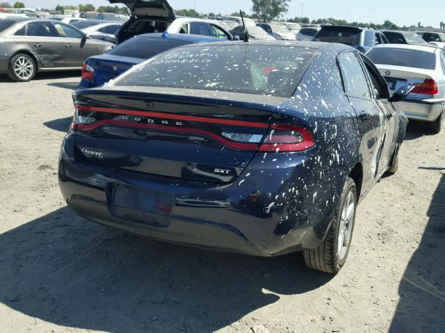 1C3CDFBB3GD517545 - 2016 DODGE DART SXT BLUE photo 4