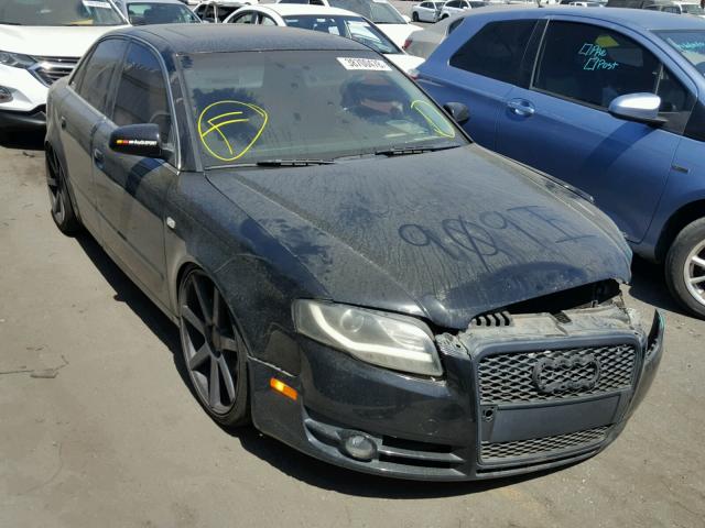 WAUAF78E27A124770 - 2007 AUDI A4 2 BLACK photo 1