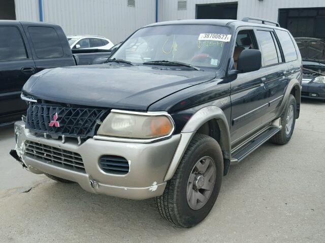 JA4LS31H11P017003 - 2001 MITSUBISHI MONTERO SP BLACK photo 2