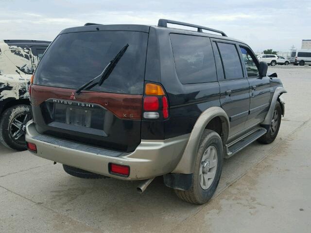 JA4LS31H11P017003 - 2001 MITSUBISHI MONTERO SP BLACK photo 4