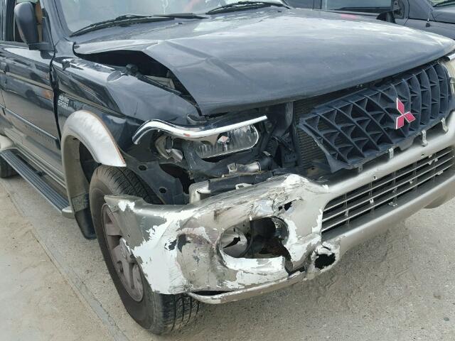 JA4LS31H11P017003 - 2001 MITSUBISHI MONTERO SP BLACK photo 9