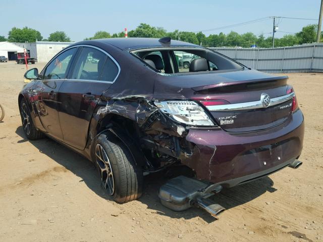 2G4GL5EX4H9183649 - 2017 BUICK REGAL SPOR PURPLE photo 3