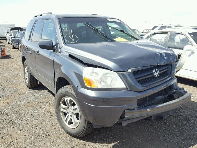 5FNYF18605B057193 - 2005 HONDA PILOT GRAY photo 1