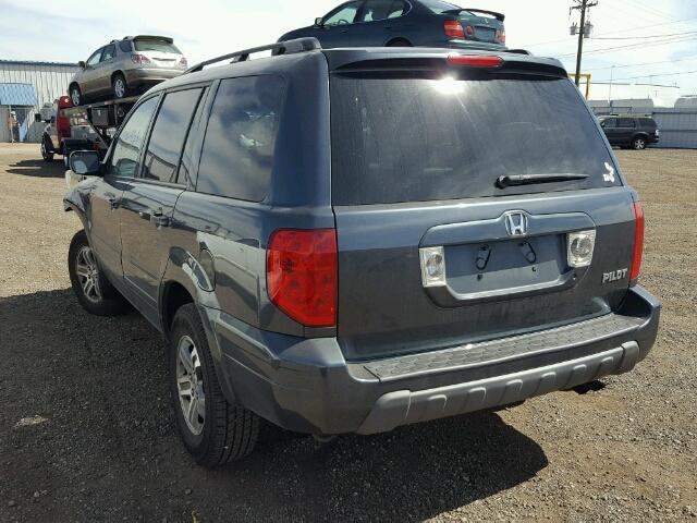 5FNYF18605B057193 - 2005 HONDA PILOT GRAY photo 3