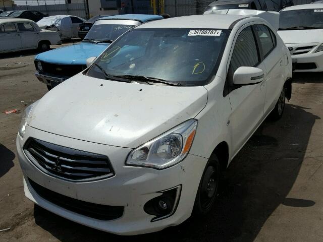 ML32F4FJ1HH001138 - 2017 MITSUBISHI MIRAGE G4 WHITE photo 2