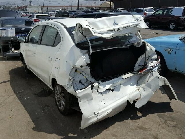 ML32F4FJ1HH001138 - 2017 MITSUBISHI MIRAGE G4 WHITE photo 3