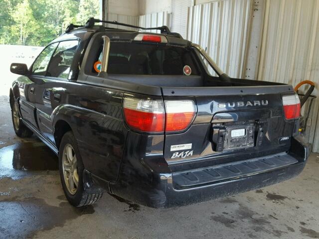 4S4BT62C966101274 - 2006 SUBARU BAJA SPORT BLACK photo 3