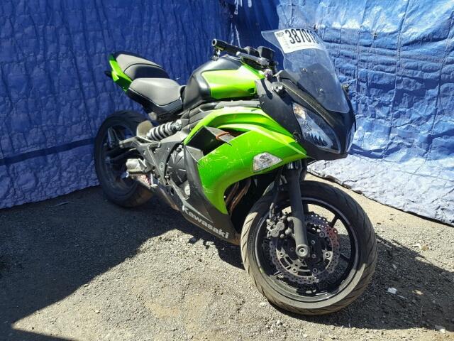 JKAEXEE15EDA15767 - 2014 KAWASAKI EX650 E GREEN photo 1