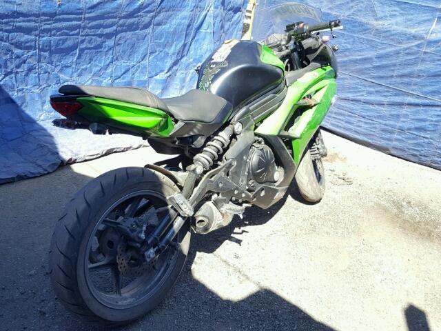 JKAEXEE15EDA15767 - 2014 KAWASAKI EX650 E GREEN photo 4